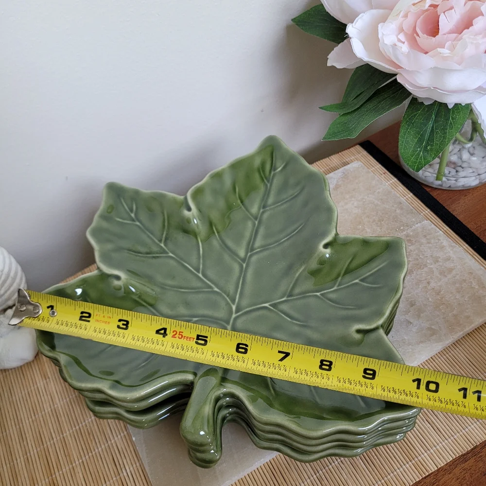 Pottery Barn Leaf Shaped Plates Brand New